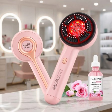 فرشاة مساج فروة الرأس بالكيراتين -ENZO Keratin Scalp Massage Brush